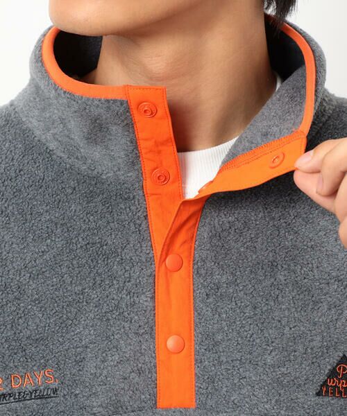 Purple&Yellow / パープルアンドイエロー カットソー | フリースプルオーバー | 詳細9