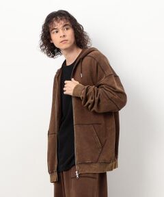 Purple&Yellow / パープルアンドイエロー パーカー | フロスト加工裏毛 パーカ