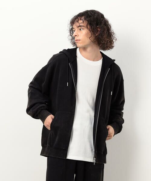 Purple&Yellow / パープルアンドイエロー パーカー | フロスト加工裏毛 パーカ | 詳細3