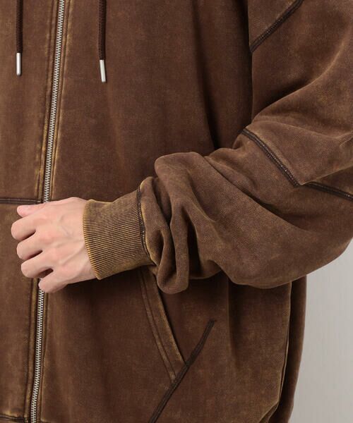 Purple&Yellow / パープルアンドイエロー パーカー | フロスト加工裏毛 パーカ | 詳細16