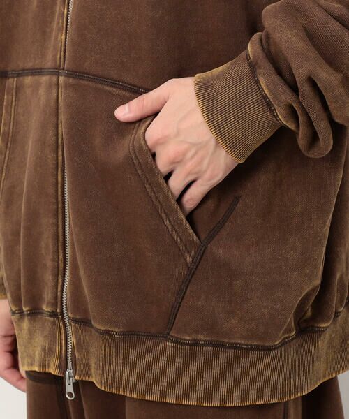 Purple&Yellow / パープルアンドイエロー パーカー | フロスト加工裏毛 パーカ | 詳細17