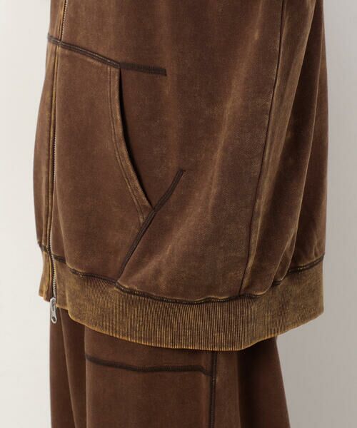 Purple&Yellow / パープルアンドイエロー パーカー | フロスト加工裏毛 パーカ | 詳細18