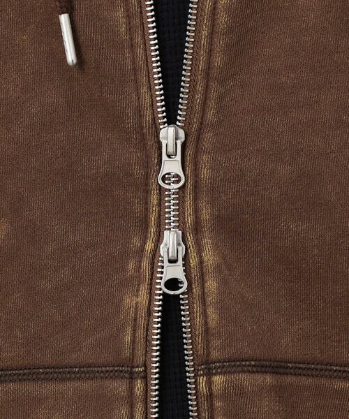 Purple&Yellow / パープルアンドイエロー パーカー | フロスト加工裏毛 パーカ | 詳細19