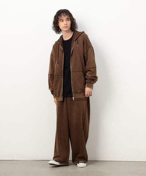 Purple&Yellow / パープルアンドイエロー パーカー | フロスト加工裏毛 パーカ | 詳細7