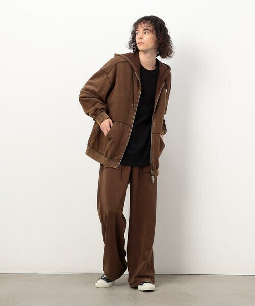 Purple&Yellow / パープルアンドイエロー パーカー | フロスト加工裏毛 パーカ | 詳細8