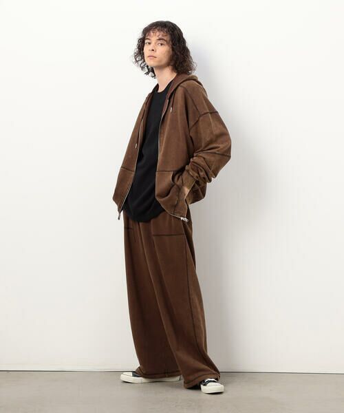 Purple&Yellow / パープルアンドイエロー パーカー | フロスト加工裏毛 パーカ | 詳細9