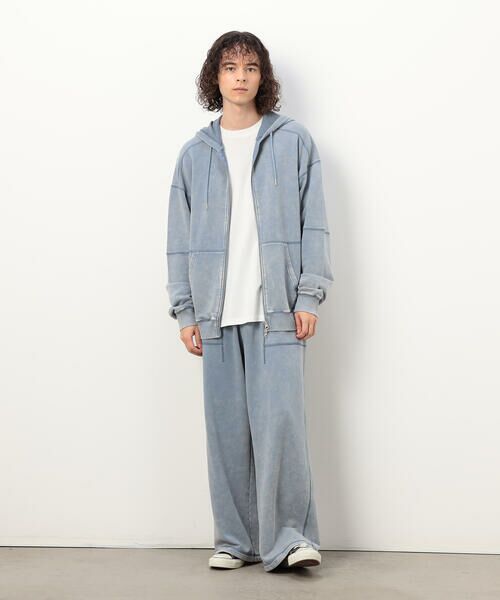 Purple&Yellow / パープルアンドイエロー パーカー | フロスト加工裏毛 パーカ | 詳細21