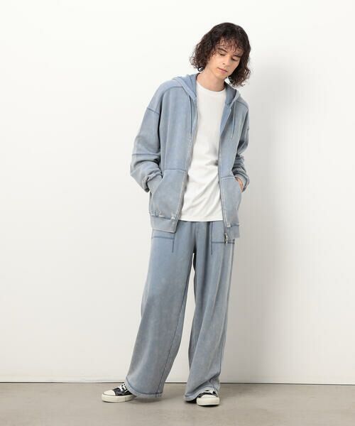 Purple&Yellow / パープルアンドイエロー パーカー | フロスト加工裏毛 パーカ | 詳細22