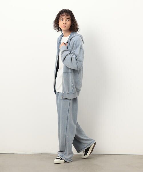 Purple&Yellow / パープルアンドイエロー パーカー | フロスト加工裏毛 パーカ | 詳細23