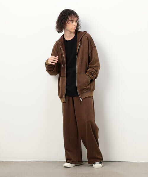 Purple&Yellow / パープルアンドイエロー その他パンツ | フロスト加工裏毛 パンツ | 詳細11