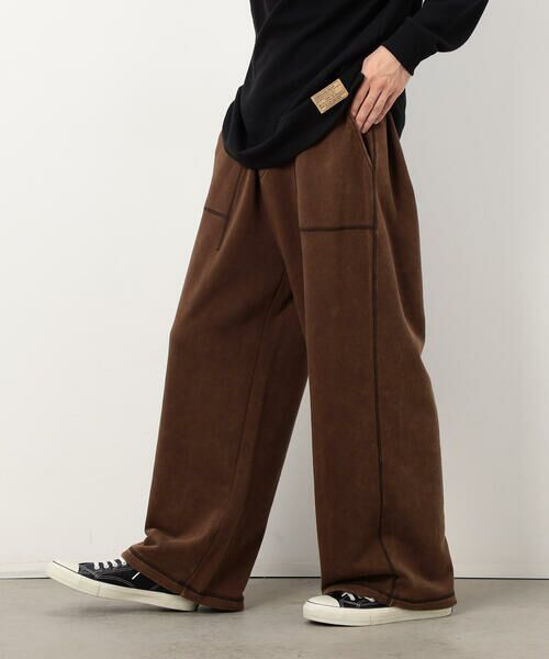 Purple&Yellow / パープルアンドイエロー その他パンツ | フロスト加工裏毛 パンツ | 詳細15