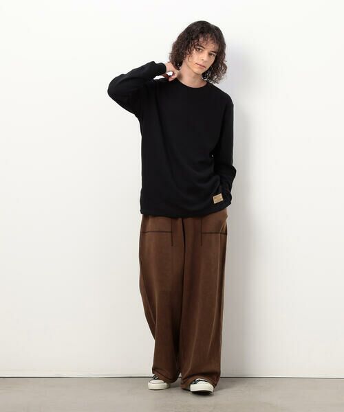 Purple&Yellow / パープルアンドイエロー その他パンツ | フロスト加工裏毛 パンツ | 詳細9