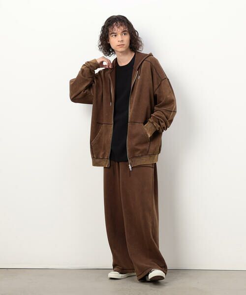 Purple&Yellow / パープルアンドイエロー その他パンツ | フロスト加工裏毛 パンツ | 詳細10