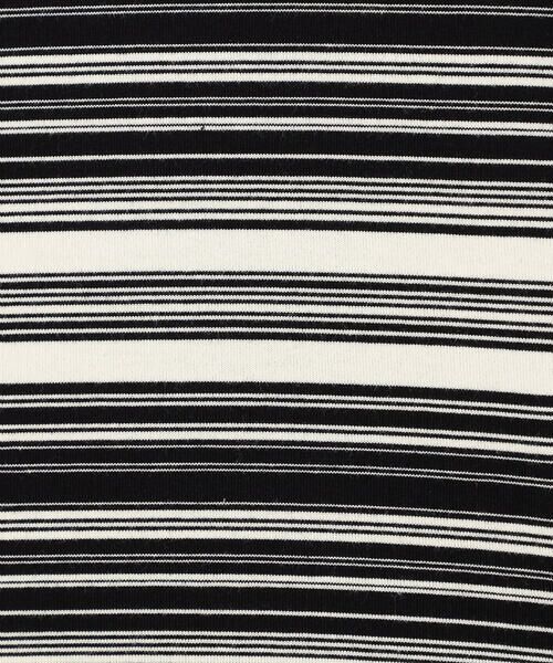 Purple&Yellow / パープルアンドイエロー Tシャツ | ランダムボーダー 長袖Tシャツ | 詳細14