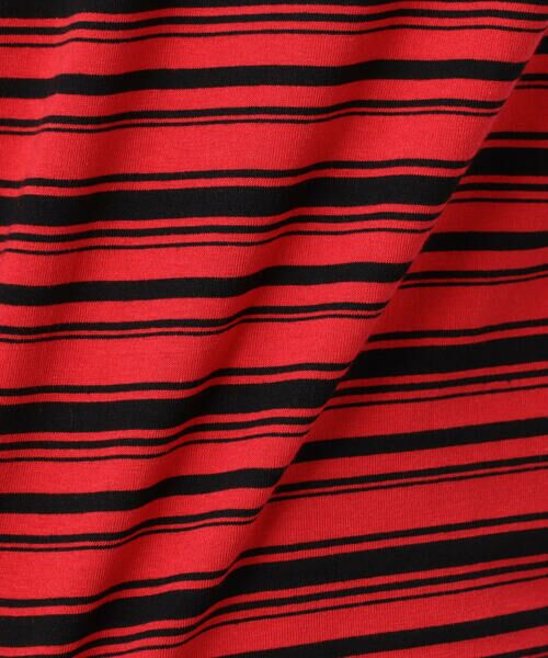 Purple&Yellow / パープルアンドイエロー Tシャツ | ランダムボーダー 長袖Tシャツ | 詳細19