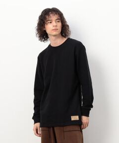 Purple&Yellow / パープルアンドイエロー Tシャツ | 裏起毛ワッフル 長袖Ｔシャツ