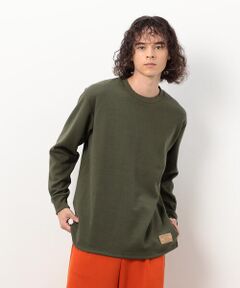 Purple&Yellow / パープルアンドイエロー Tシャツ | 裏起毛ワッフル 長袖Ｔシャツ