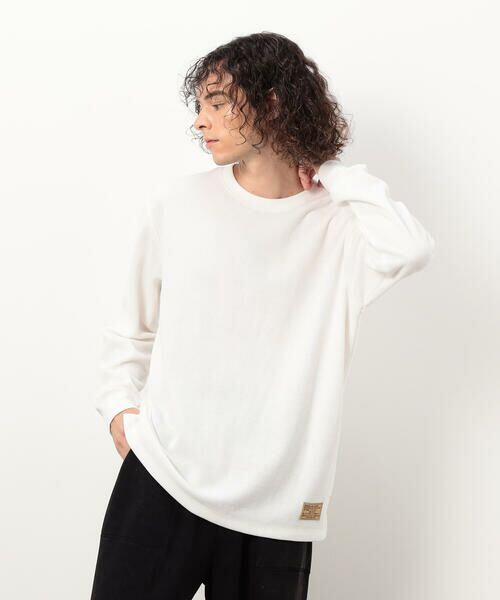 Purple&Yellow / パープルアンドイエロー Tシャツ | 裏起毛ワッフル 長袖Ｔシャツ | 詳細4