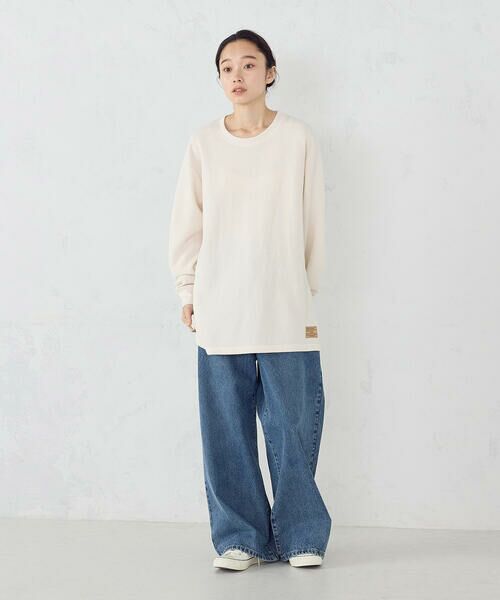 Purple&Yellow / パープルアンドイエロー Tシャツ | 裏起毛ワッフル 長袖Ｔシャツ | 詳細10