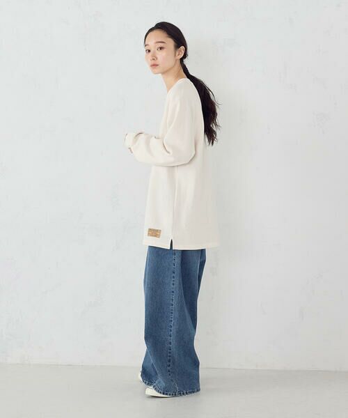 Purple&Yellow / パープルアンドイエロー Tシャツ | 裏起毛ワッフル 長袖Ｔシャツ | 詳細13