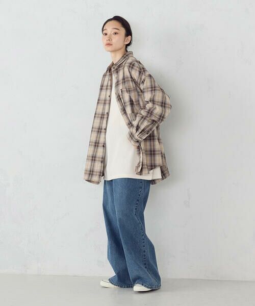 Purple&Yellow / パープルアンドイエロー Tシャツ | 裏起毛ワッフル 長袖Ｔシャツ | 詳細14