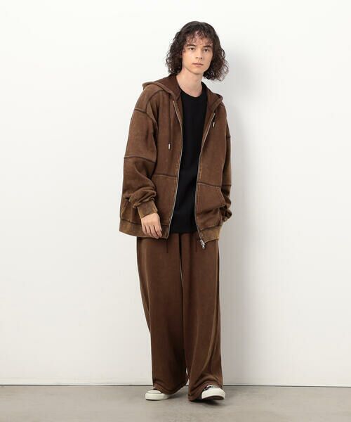 Purple&Yellow / パープルアンドイエロー Tシャツ | 裏起毛ワッフル 長袖Ｔシャツ | 詳細20