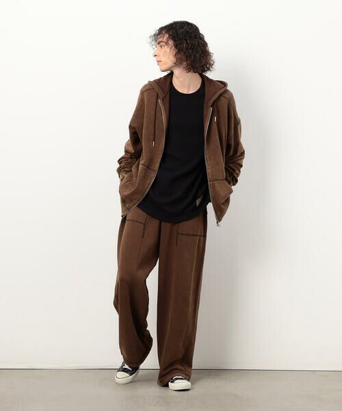 Purple&Yellow / パープルアンドイエロー Tシャツ | 裏起毛ワッフル 長袖Ｔシャツ | 詳細21