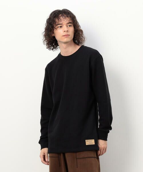 Purple&Yellow / パープルアンドイエロー Tシャツ | 裏起毛ワッフル 長袖Ｔシャツ | 詳細22