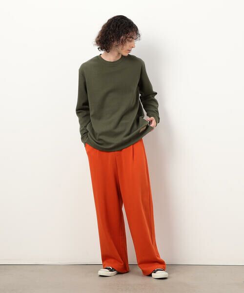 Purple&Yellow / パープルアンドイエロー Tシャツ | 裏起毛ワッフル 長袖Ｔシャツ | 詳細27