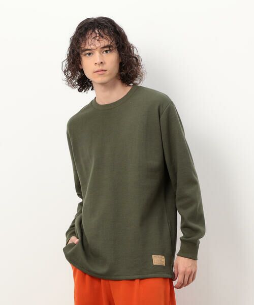 Purple&Yellow / パープルアンドイエロー Tシャツ | 裏起毛ワッフル 長袖Ｔシャツ | 詳細29