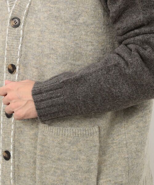 Purple&Yellow / パープルアンドイエロー カーディガン・ボレロ | ハンドステッチカーディガン | 詳細10