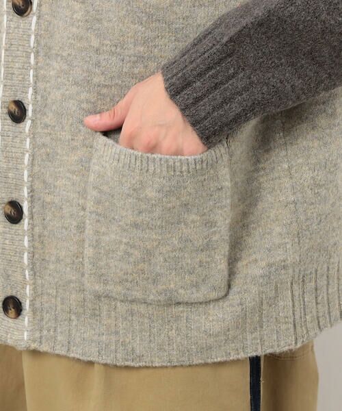 Purple&Yellow / パープルアンドイエロー カーディガン・ボレロ | ハンドステッチカーディガン | 詳細11