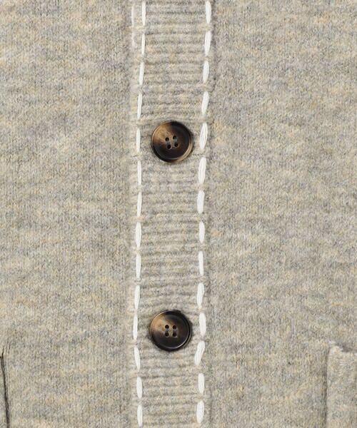 Purple&Yellow / パープルアンドイエロー カーディガン・ボレロ | ハンドステッチカーディガン | 詳細13