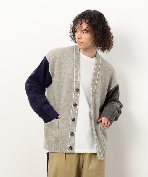 Purple&Yellow / パープルアンドイエロー カーディガン・ボレロ | ハンドステッチカーディガン | 詳細3