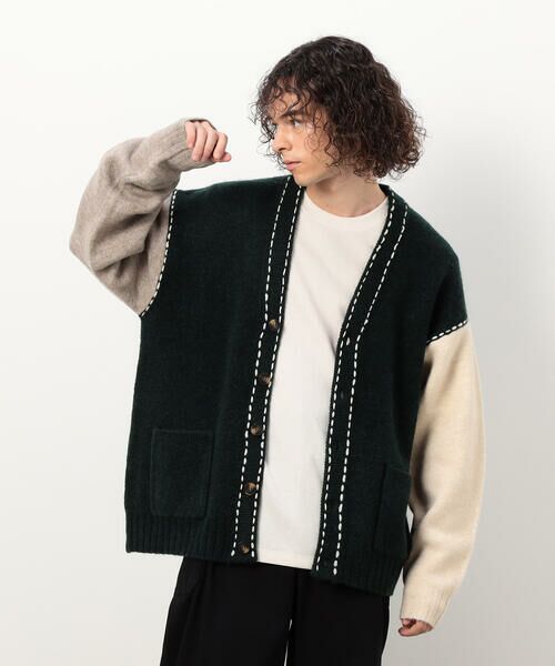 Purple&Yellow / パープルアンドイエロー カーディガン・ボレロ | ハンドステッチカーディガン | 詳細23