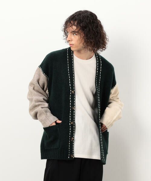 Purple&Yellow / パープルアンドイエロー カーディガン・ボレロ | ハンドステッチカーディガン | 詳細24