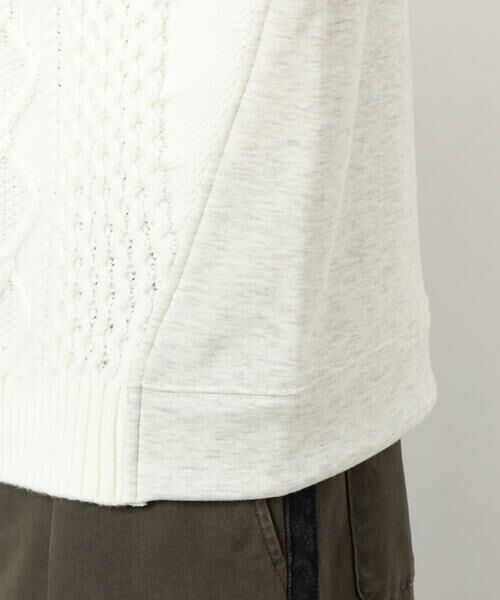 Purple&Yellow / パープルアンドイエロー ニット・セーター | ニット×裏シャギーパーカ | 詳細16