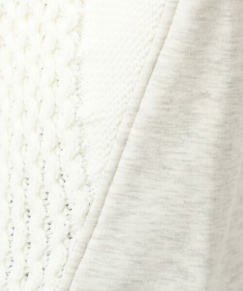 Purple&Yellow / パープルアンドイエロー ニット・セーター | ニット×裏シャギーパーカ | 詳細17