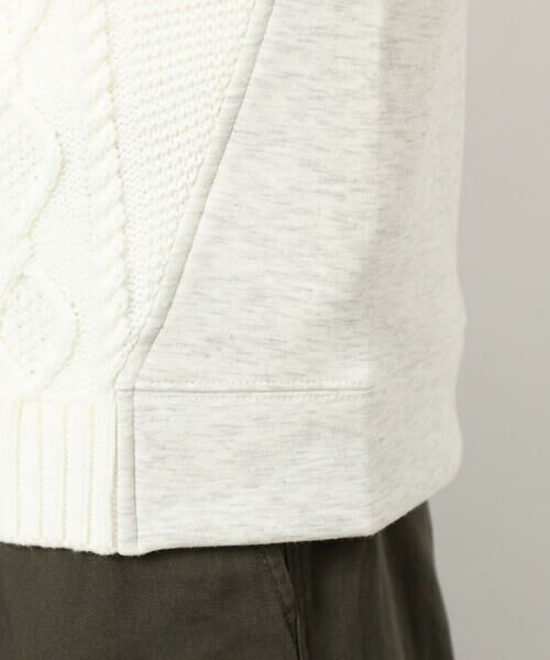 Purple&Yellow / パープルアンドイエロー ニット・セーター | ニット×裏シャギーハーフジップ | 詳細18