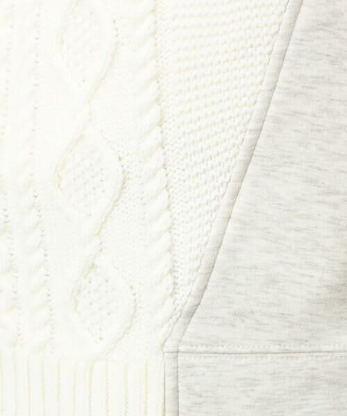 Purple&Yellow / パープルアンドイエロー ニット・セーター | ニット×裏シャギーハーフジップ | 詳細19