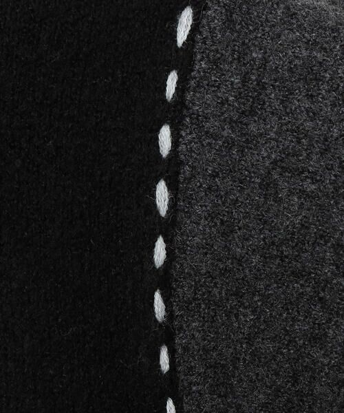 Purple&Yellow / パープルアンドイエロー ニット・セーター | ハンドステッチプルオーバー | 詳細10