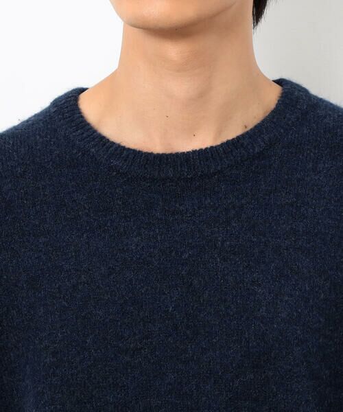 Purple&Yellow / パープルアンドイエロー ニット・セーター | ハンドステッチプルオーバー | 詳細20