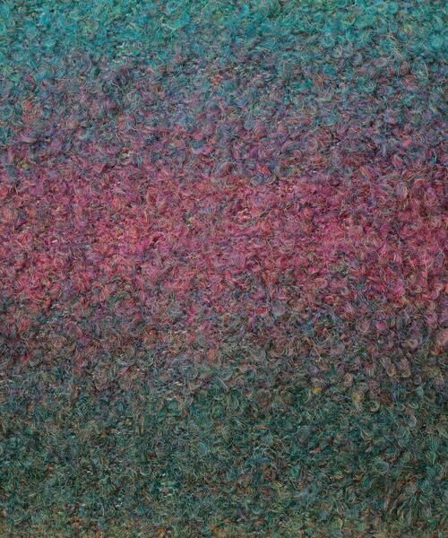 Purple&Yellow / パープルアンドイエロー ニット・セーター | グラデーションブークレプルオーバー | 詳細5