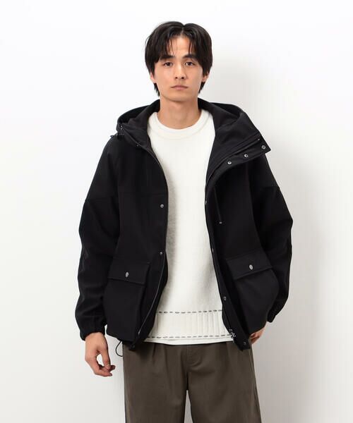 Purple&Yellow / パープルアンドイエロー その他アウター | フリースボンディング マウンテンパーカ(ブラック)