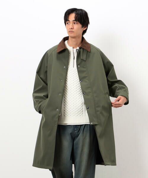 Purple&Yellow / パープルアンドイエロー その他アウター | フリースボンディング ロングコート(カーキ)