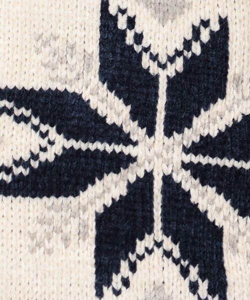 Purple&Yellow / パープルアンドイエロー ニット・セーター | 雪柄 ドライバーズニット | 詳細6