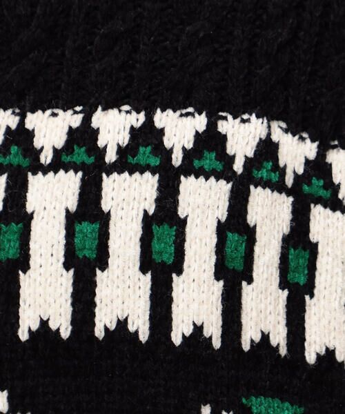 Purple&Yellow / パープルアンドイエロー ニット・セーター | 雪柄 ドライバーズニット | 詳細26