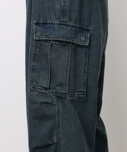 Purple&Yellow / パープルアンドイエロー デニムパンツ | デニムワイドカーゴパンツ | 詳細12