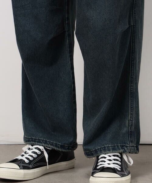 Purple&Yellow / パープルアンドイエロー デニムパンツ | デニムワイドカーゴパンツ | 詳細13