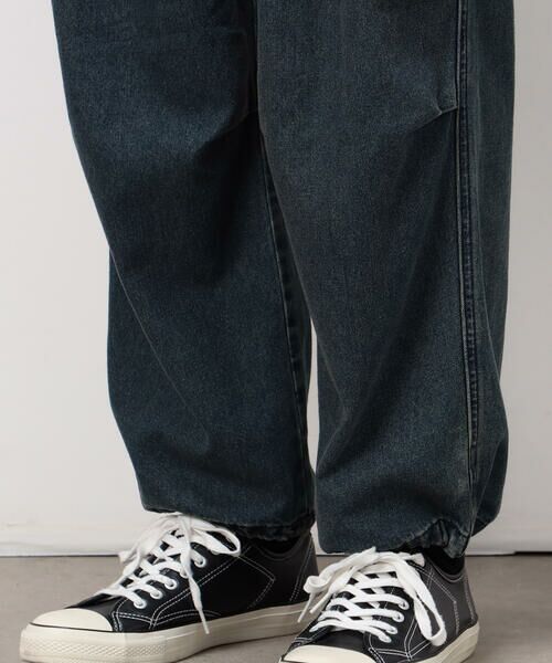 Purple&Yellow / パープルアンドイエロー デニムパンツ | デニムワイドカーゴパンツ | 詳細14